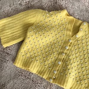 Gorgeous Vintage Embellished Cropped Cardigan